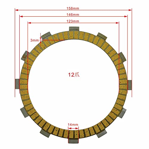 Plaques d'embrayage kit complet compatible Kawasaki EX650 09-19