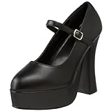  Demonia DOLLY-50, Damen Plateau Pumps, Schwarz (Schwarz (Blk Vegan Leather)), 43 EU (10 Damen UK)