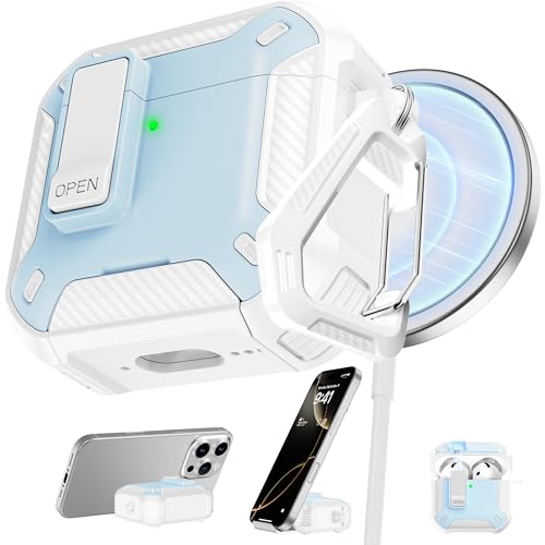 Image of RFUNGUANGO for AirPods 5 /4 Case (2026 /2024) with Lock, Blue
