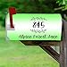 VWAQ Customized Mailbox Address Magnetic Cover - Plain Personalized Mailbox Decor - PMBM5 (Green)