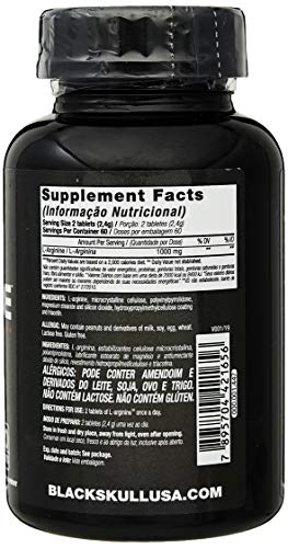 L - Arginine (120 Tabs), Black Skull