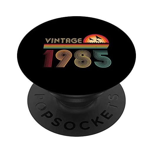 Camisa vintage de 1985, regalo de cumpleaños para hombres y mujeres de 38 años PopSockets PopGrip Intercambiable