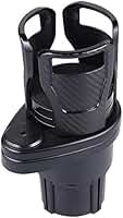 Suporte multifuncional 2 em 1, suporte para copo de carro, adaptador expansor, extensor de montagem com base ajustável giratória de 360° até 15 cm