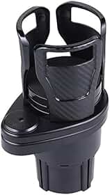 Suporte multifuncional 2 em 1, suporte para copo de carro, adaptador expansor, extensor de montagem com base ajustável giratória de 360° até 15 cm