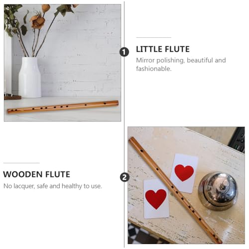 EXCEART Wooden Piccolo Flute Small Traditional Musical Instrument in Key F with Storage Bag Portable Lightweight for Beginners and Band Performances - Thumbnail 3
