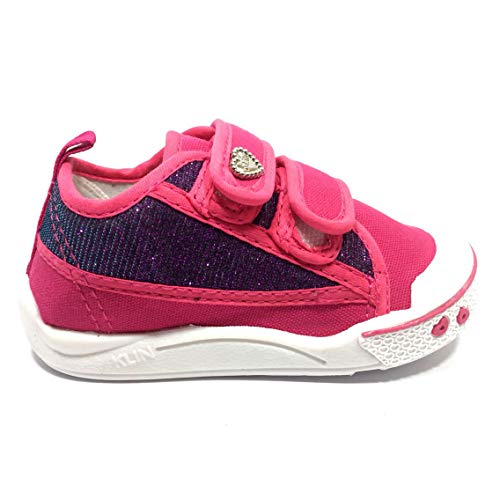 Tênis Infantil Klin Velcro Feminino - Pink - 21
