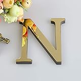 wand buchstaben kinderzimmer Size:About 15cm bloatboy 26 Buchstaben Spiegel Wandaufkleber Acryl Abziehbilder Deko Wandbild (N)