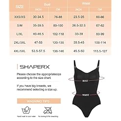SHAPERX Women's Shapewear Bodysuit Tummy Control Body Shaper Seamless Sculpting Snatched Waist Body Suit - Image 3