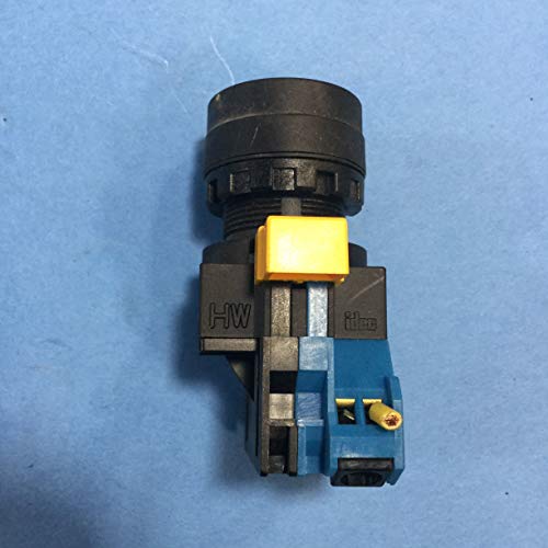 Idec HW1B-M1F10-W Nonilluminated Push-Button Switch, Round, White
