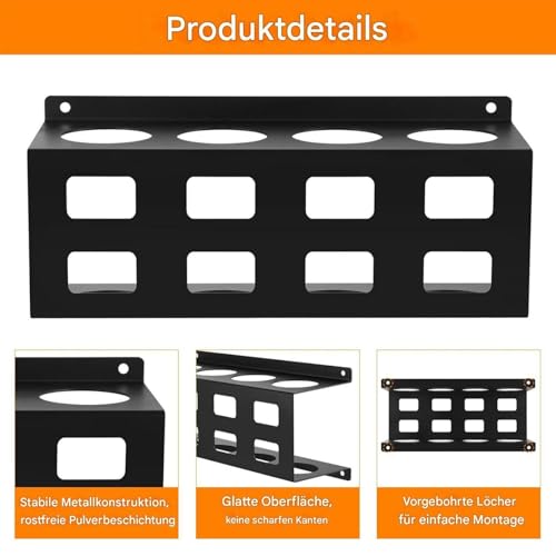 Soporte para barra de soldadura de 4 capas para organizar el taller en casa 7