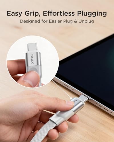 240W TALIX USB-C to USB-C Flat Braided Cable - image 8