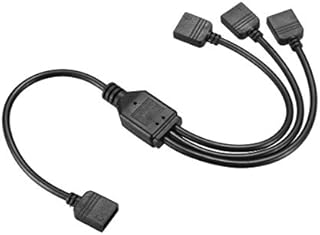 sourcing map RGB Splitter Cable 1 Female to 3 Female 4 Pins Extension Connector Cord Wire for 5050 3528 LED Light Strips 30cm Length