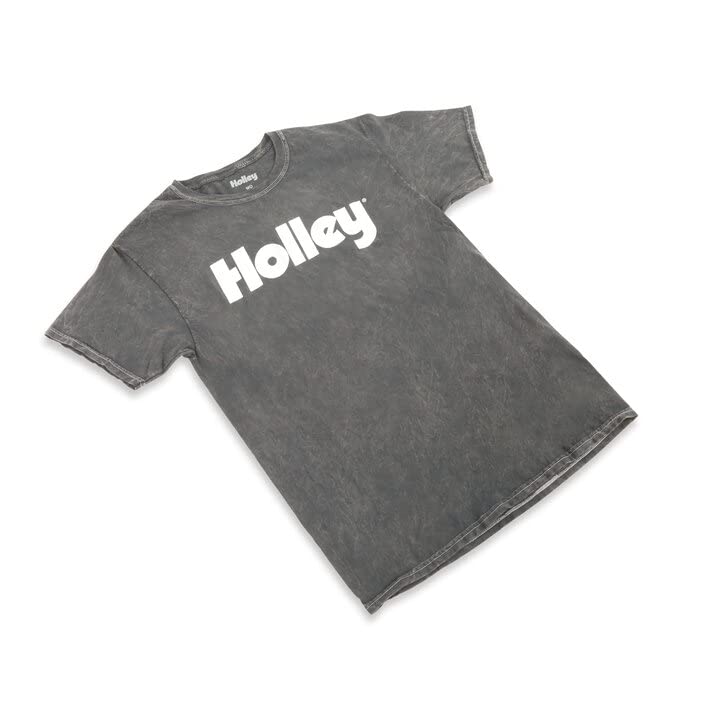 Holley 10429-XLHOL Distressed T-Shirt - Grey/White - Adult X-Large - Each