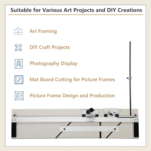Cortador de tapete compacto de 81 cm para moldura, cortador de placa de tapete de alta precisão para