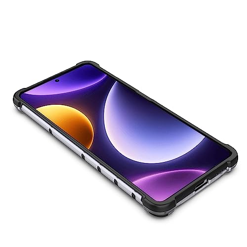 Image of Glasgow Back Case Cover Compatible with [ Poco F5 5G ] (Stylish Design) - Black