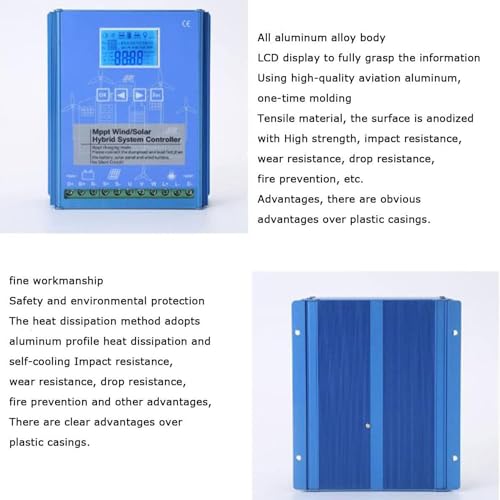 Controlador de carga solar con múltiples modos para optimizar baterías de turbina eólica 6