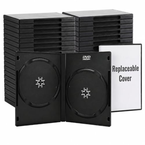 Fundas dobles para CD Sabary de 14 mm solucione las cajas rotas con este pack de 50