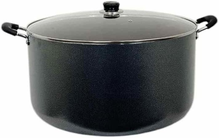 17-3/8" (44CM) Non-Stick Coating Cooking Pot 40QT Sauce Pan With Lid Cookware