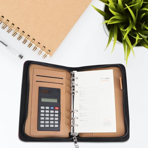 Cuaderno A6 con anillas para evitar pérdidas de hojas con cremallera 7