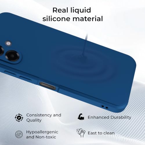 Image of A rtistque Back Cover Case for Samsung Galaxy M17e 5G / A07 / F70e / M07 / F07 / A07 5G | Premium Matte Cover | Camera Protection | Shockproof | Stylish Design Samsung Galaxy M17e Back Cover - Blue