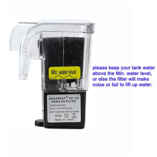 Aquaneat Aquarium Filter Hang On Hob Power Filter 5 Gallon Nano Tank Filter Small Fish Tank Filter #TOP2