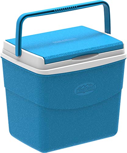 Contenitore per Ghiaccio da Picnic da 20 Litri ad Alte Prestazioni con Isolamento in PU Colore: Azzurro e Bianco