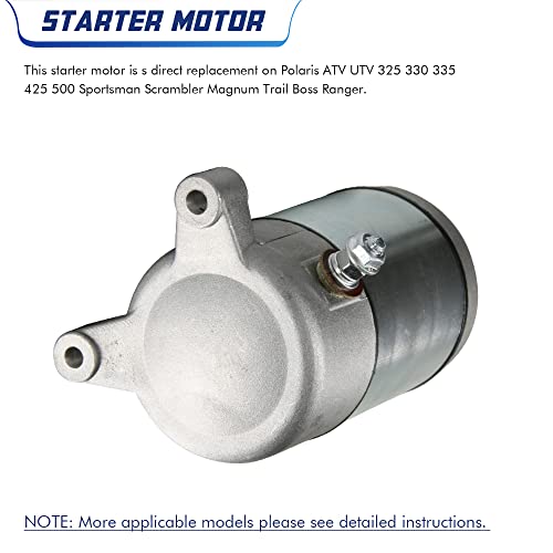 Kedakeji Starter Motor And Drive Combo Compatible With Polaris Atv Utv 325 330 335 425 500 With Oe # 410-54020 113528 18645 3084981 3090188 For Sportsmen Sportsman Ranger Magnum Trail Boss Ranger #TOP4