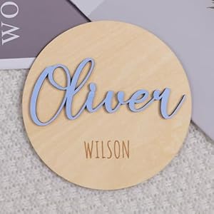 Party to Be Personalized Birth Announcement Sign for Hospital, Newborn Baby Name Sign (Design 02)