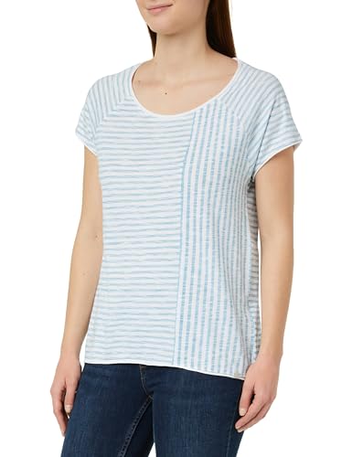 T-Shirt Rayé Raglan Femme vêtement marin décontracté pour l'été