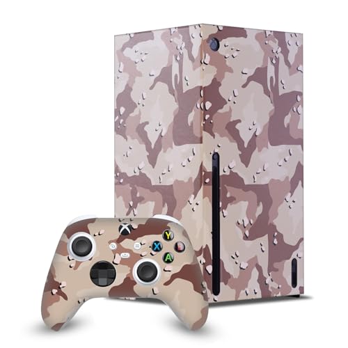 Skin de manette Xbox Series X et console marron camo pour setup gaming