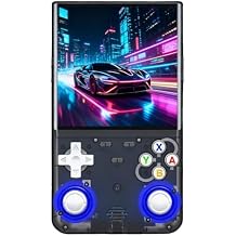 R36 Ultra Retro Handheld Game Console, 4.0-Inch 720x720 IPS HD Display, Preloaded 20000+ Games, Linux Open Source WiFi, Dual Joystick Portable Travel Gift for Gamers & Adults Black