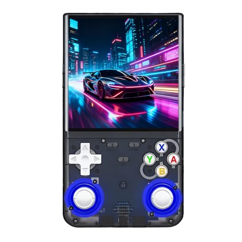 Blorkbuy R36 Ultra Retro Handheld Game Console-2025 Model with 128GB, 4-Inch IPS Screen, Over 30K Games Mini Video Games Console, Supports 23 Emulators, Linux-Based Retro Gaming Console (Black)