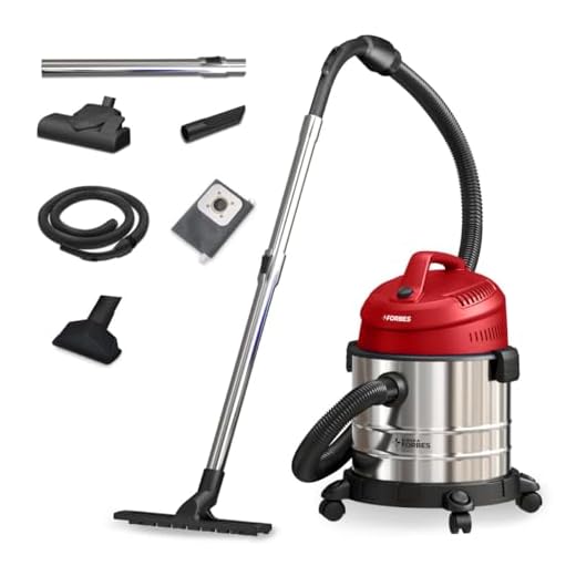 Eureka Forbes Wet & Dry Armor Vacuum Cleaner | 22 kPa High Power Suction | Blower Function | 20 litres Tank Capacity | High Strength Stainless Steel Body | 7 Multipurpose Accessories