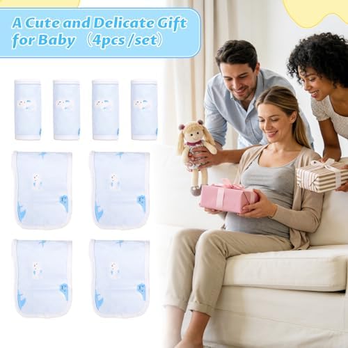 4-Pack Baby Umbilical Cord Belly Bands, Elephant Cartoon Pattern, Soft Cotton Adjustable Newborn Belly Button Wrap — 사진 6