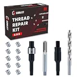 gomjet 7/16-14 INCH Thread Repair Kit, with 7/16-14X0.600 inch Stainless Steel Insert Qty 10