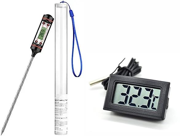 Image of MCP Healthcare Digital Food Temperature Meter and Digital Fridge Temperature Meter With hold & Multi- Function Portable Pocket LCD Thermometer For Indoor and Outdoor Meter