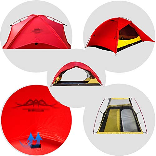 Tente de camping 20D silicium trois saisons avec stockage léger