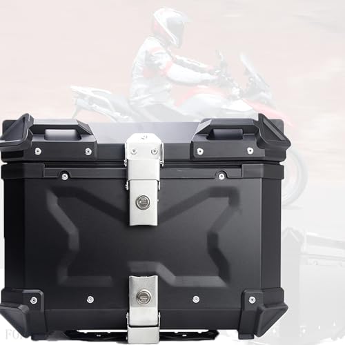 BCJMKDX Motorfietskoffer voor motorfiets, topkoffer voor motorfiets, topkoffer voor motorfiets, aluminiumlegering, verdikt, voor motorkoffer