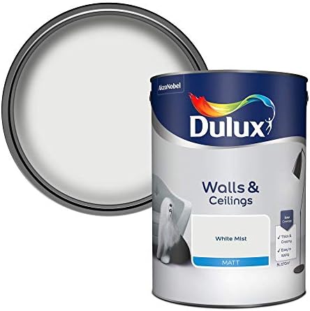 Dulux Matt Emulsion Paint for Walls and Ceilings - Pure Brilliant White ...