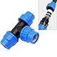 Okaywork T-Stück PP Fitting für PE Rohr 25mm, 3er-Pack, Kupplung, PN16 DVGW, UV-beständig, 16 bar, Silikon-ORinge, 25mm Schlauchanschluss, Garten, Bewässerung, Wohngebiete, Aquaristik