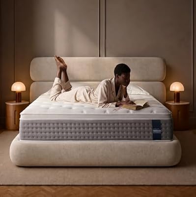 Queen Mattress, 12 Inch Hybrid Mattress with Memory Foam , Medium Firm,