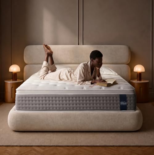 Queen Mattress, 12 Inch Cooling Hybrid, Gel Memory Foam with Pocket Coils, Medium Firm, Motion...