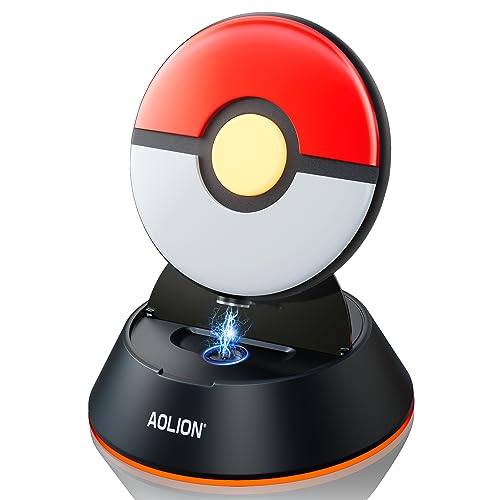 ZAONOOL Charging Station for Pokémon GO Plus + 2023, Charging Dock with RGB LED Light for Pokemon GO Plus +, Magnetic Charger Base for Pokemon GO Plus + Accessories