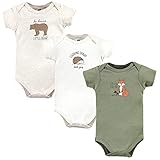 Hudson Baby Unisex Baby Cotton Bodysuits, Forest Fox, 6-9 Months