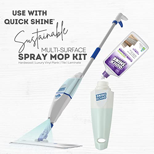 Quick Shine Hardwood Floor Cleaner 27Oz | Naturally Cleans Dirt & Scuff Marks | Plant-Based-Dirt Dissolving-Streak Free-No Rinse-Ready To Use | Squirt & Spread | Use In Spray Mops | Safer Choice #TOP5