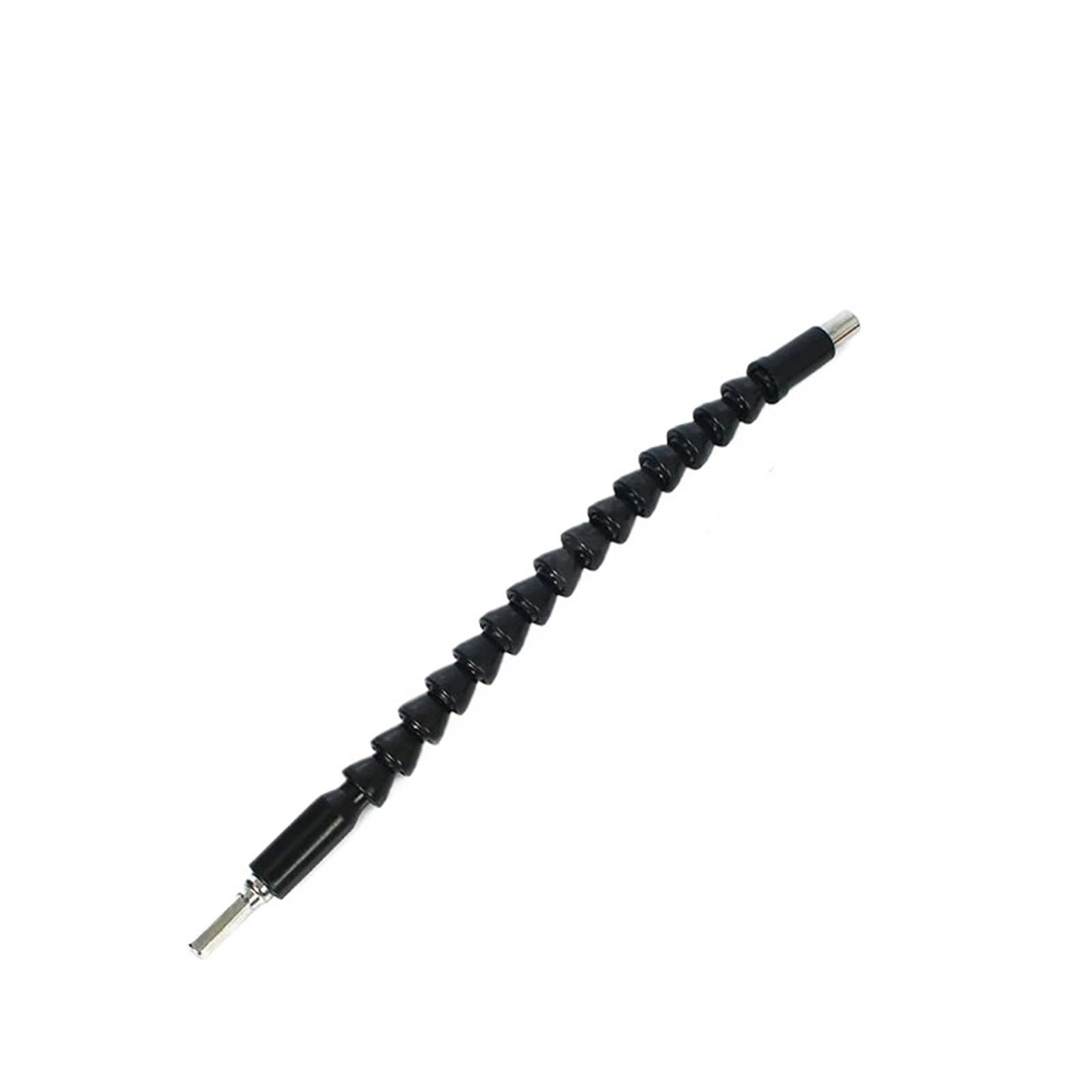 Extensión para brocas de eje flexible Taladro eléctrico de 300 mm, destornillador, broca, multifuncional, universal, manguera flexible, conexión eje cardán, varilla extensión suave(300mm (black),5pcs)