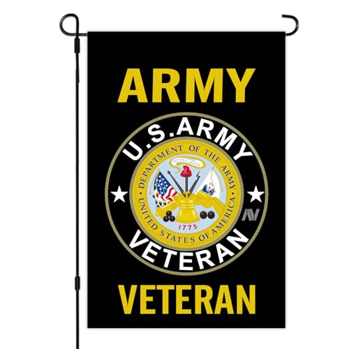Dzangas Army Gold Camouflage 12x18 Inch Double Sided Heavy Duty Veteran Garden Flag for Outdoor Independence Day