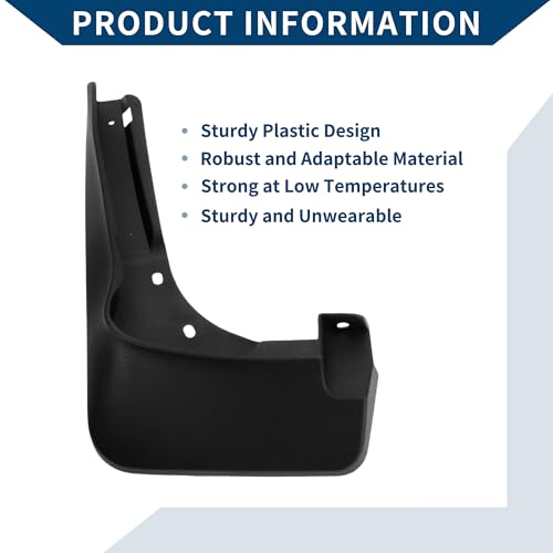 Image of Mud Flaps Splash Guards W /Mount Accessories for Mercedes-Benz GLC with Pedal 2023 Front and Rear Mud Guards 1 Set