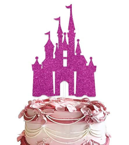 Decoración para tartas de castillo, decoración de fiesta de cumpleaños temática de castillo, decoración de fiesta de cumpleaños de castillo de princesa, suministros de decoración de fiesta de