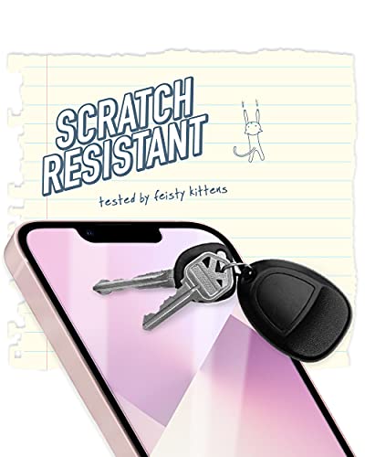 Image of Smartish iPhone 13 Pro Max Screen Protector - 2-Pack Tempered Glass Screen Protectors + Cleaning Kit - Tuff Sheet - 9H Easy Install Frame [Scratch Resistant] Case-Friendly for Apple iPhone 13 Pro Max